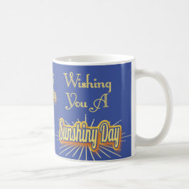 Sunshiny日を望みます コーヒーマグカップ