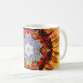 Sunshroomの花のマグ コーヒーマグカップ (正面右)