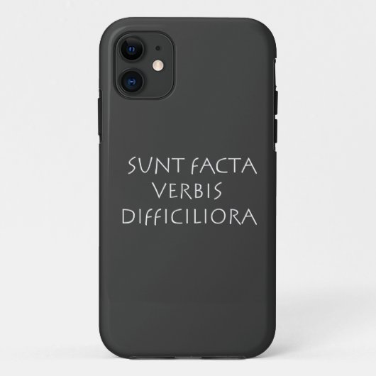 Sunt facta verbis difficiliora Case-Mate iPhoneケース (裏面)