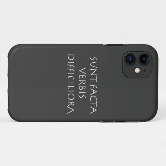 Sunt facta verbis difficiliora Case-Mate iPhoneケース (裏面(横))