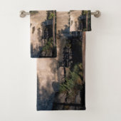 Sunwapta秋,カナダの滝の写真 バスタオルセット (インサイチュ)