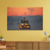 Suomelinnaフェリーヘルシンキ キャンバスプリント (インサイチュ (リビング))