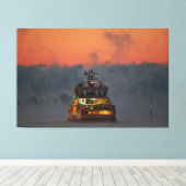 Suomelinnaフェリーヘルシンキ キャンバスプリント (インサイチュ (ウッドフロア))