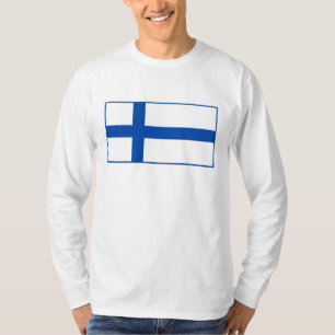 Suomenのlippuのt-paita -フィンランドの旗 tシャツ