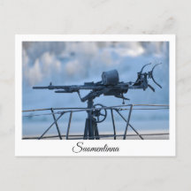 SuomenlinnaポストカードのVesikko潜水艦