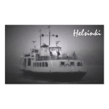 Suomenlinna (Helsinki)フェリーで霧のステッカー