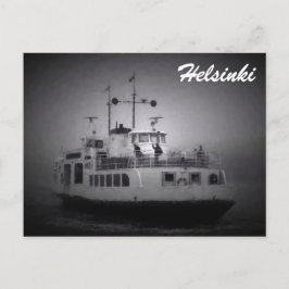 Suomenlinna (Helsinki)フェリー霧はがき ポストカード