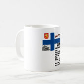 Suomiの事実のマグ コーヒーマグカップ (正面左)