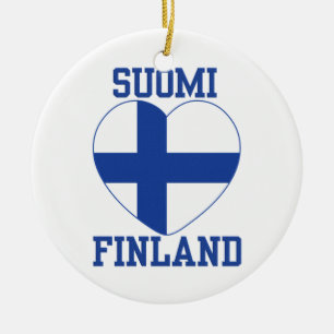 SUOMIフィンランドのカスタムなオーナメント セラミックオーナメント
