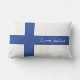 SUOMIフィンランドのカスタムな文字の旗の枕 アウトドアクッション