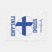 SUOMIフィンランドのカスタムのフリースブランケット フリースブランケット (正面(横))