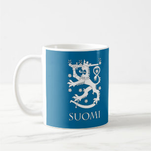 SUOMIフィンランドのライオンのマグ コーヒーマグカップ