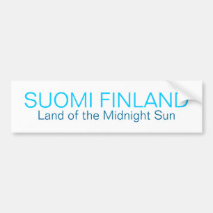 SUOMIフィンランドの白夜のバンパーStiの土地 バンパーステッカー