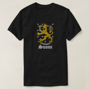 Suomiフィンランドの紋章付き外衣 Tシャツ