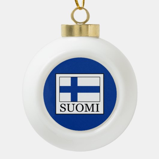 Suomi セラミックボールオーナメント (正面)