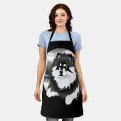 SUOMI – フィンランド語ラプンドグルーミング/シェフエプロン エプロン (着用した状態)