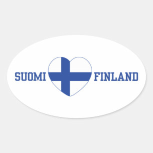 SUOMI FINLANDカスタムスタンプ 楕円形シール