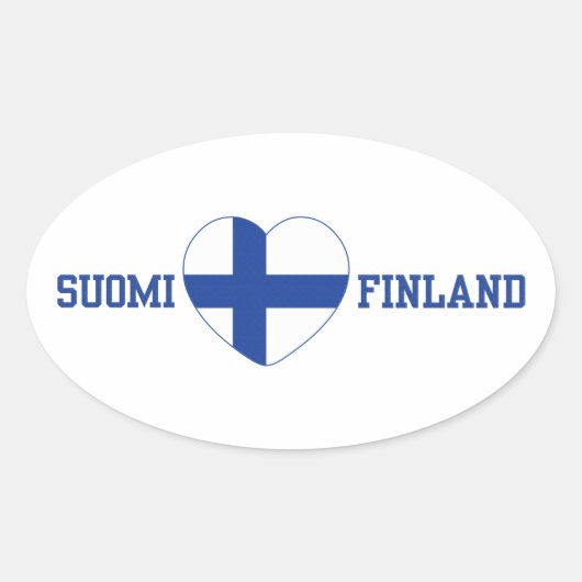 SUOMI FINLANDカスタムスタンプ 楕円形シール (正面)