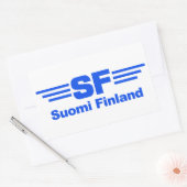 Suomi Finlandスタンプ、カスタマイズ可能 長方形シール (封筒)