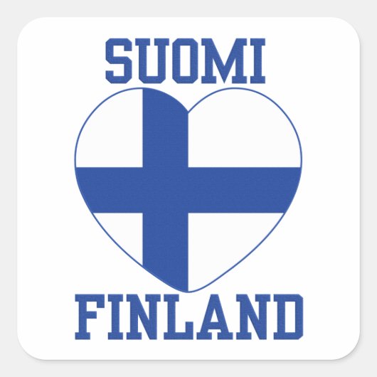 SUOMI FINLANDスタンプ スクエアシール (正面)