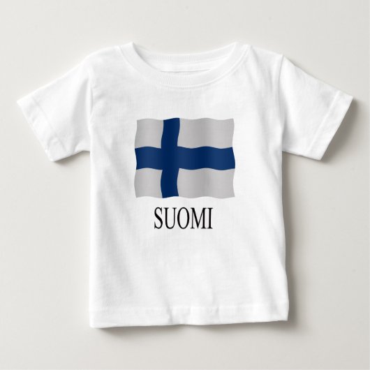 Suomi flag ベビーTシャツ (正面)