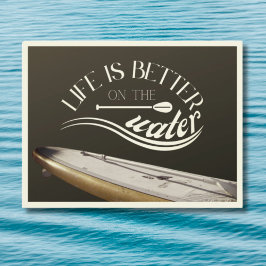 SUPスタンドアップパドリングセピアレトロ ポストカード