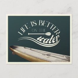 SUPスタンドアップパドル休暇レトロ ポストカード