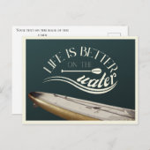 SUPスタンドアップパドル休暇レトロ ポストカード (正面/裏面)