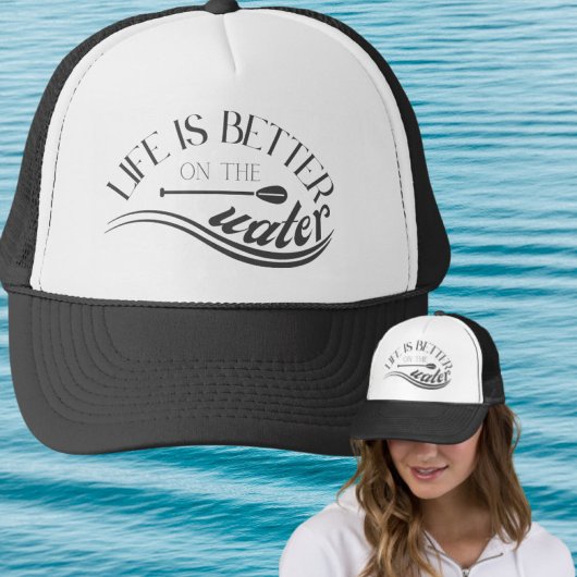 SUPスタンドアップパドル服セピアブラック キャップ