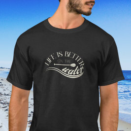 SUPスタンドアップパドル服セピアブラック Tシャツ