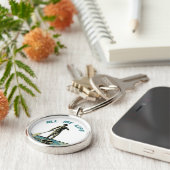 SUPパドルボードで滑り、乗り、サーフィン キーホルダー (側面)