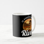 SUPパドルボード私はむしろ川の女の子の上にいるだろう コーヒーマグカップ (正面右)