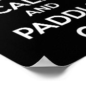 SUPパドルボー保ドの静けさとパドルをオン ポスター (角)