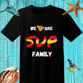 SUPファミリーデザインスペインの旗と釈迦手 Tシャツ