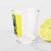 SUPボードにアヒルが付いた「WhasSUP」 ショットグラス (右)