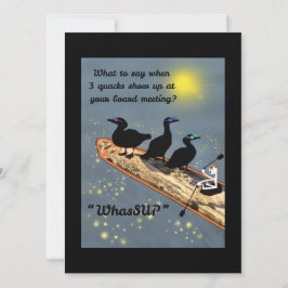 SUPボードにアヒルが付いた「WhasSUP」 シーズンカード