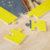 SUPボードにアヒルが付いた「WhasSUP」 ジグソーパズル (側面)