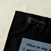 SUPボードにアヒルが付いた「WhasSUP」 ビーチタオル (インサイチュ)