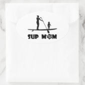 SUPママ 楕円形シール (バッグ)