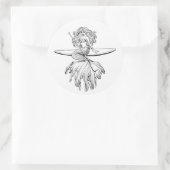 SUPマーメイドステッカー ラウンドシール (バッグ)