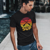 SUPレトロスタンドアップパドリングサンセット Tシャツ