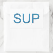 SUP（スタンドアップパドルボーディング） 長方形シール (バッグ)