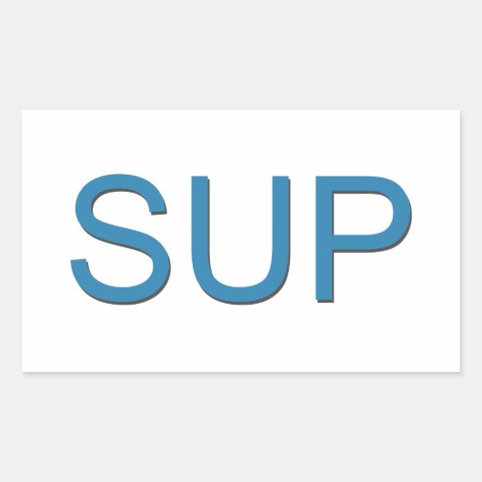 SUP（スタンドアップパドルボーディング） 長方形シール (正面)