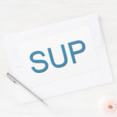 SUP（スタンドアップパドルボーディング） 長方形シール (封筒)