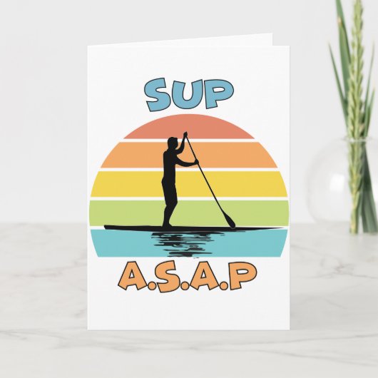 SUP ASAPスタンドアップパドル カード (正面)