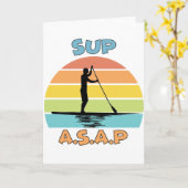 SUP ASAPスタンドアップパドル カード (黄色い花)