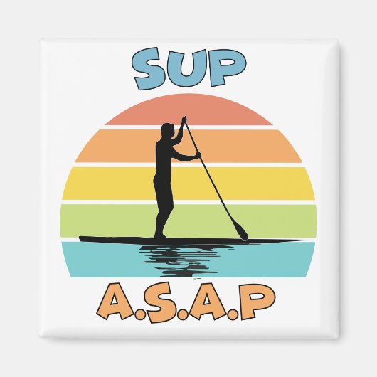 SUP ASAPスタンドアップパドル マグネット (正面)