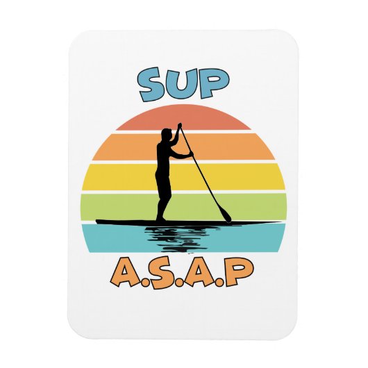 SUP ASAPスタンドアップパドル マグネット (縦)