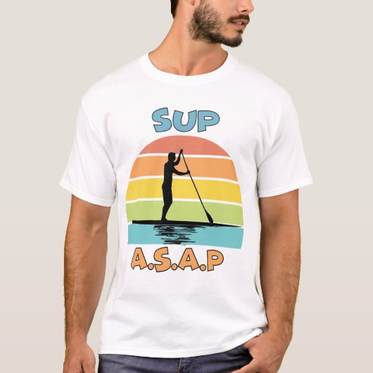 SUP ASAPスタンドアップパドル Tシャツ (正面)