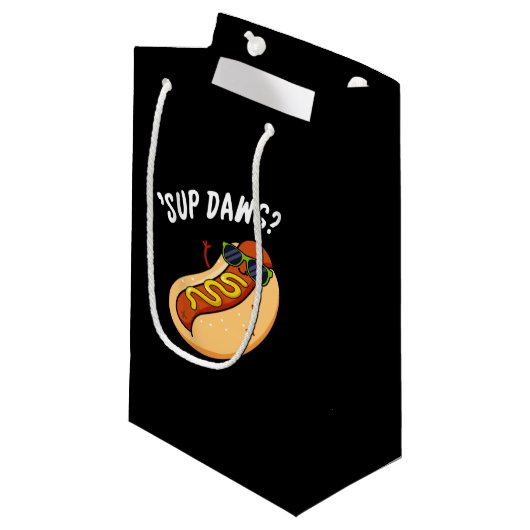 Sup DawgホットドッグおもしろいプンダークBG スモールペーパーバッグ (正面アングル)